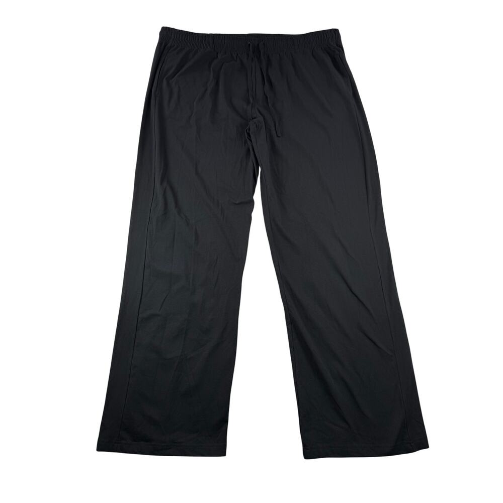 Pact Organic Cotton Cool Stretch Womens Lounge Pant XXL Black Wide Leg Relaxed